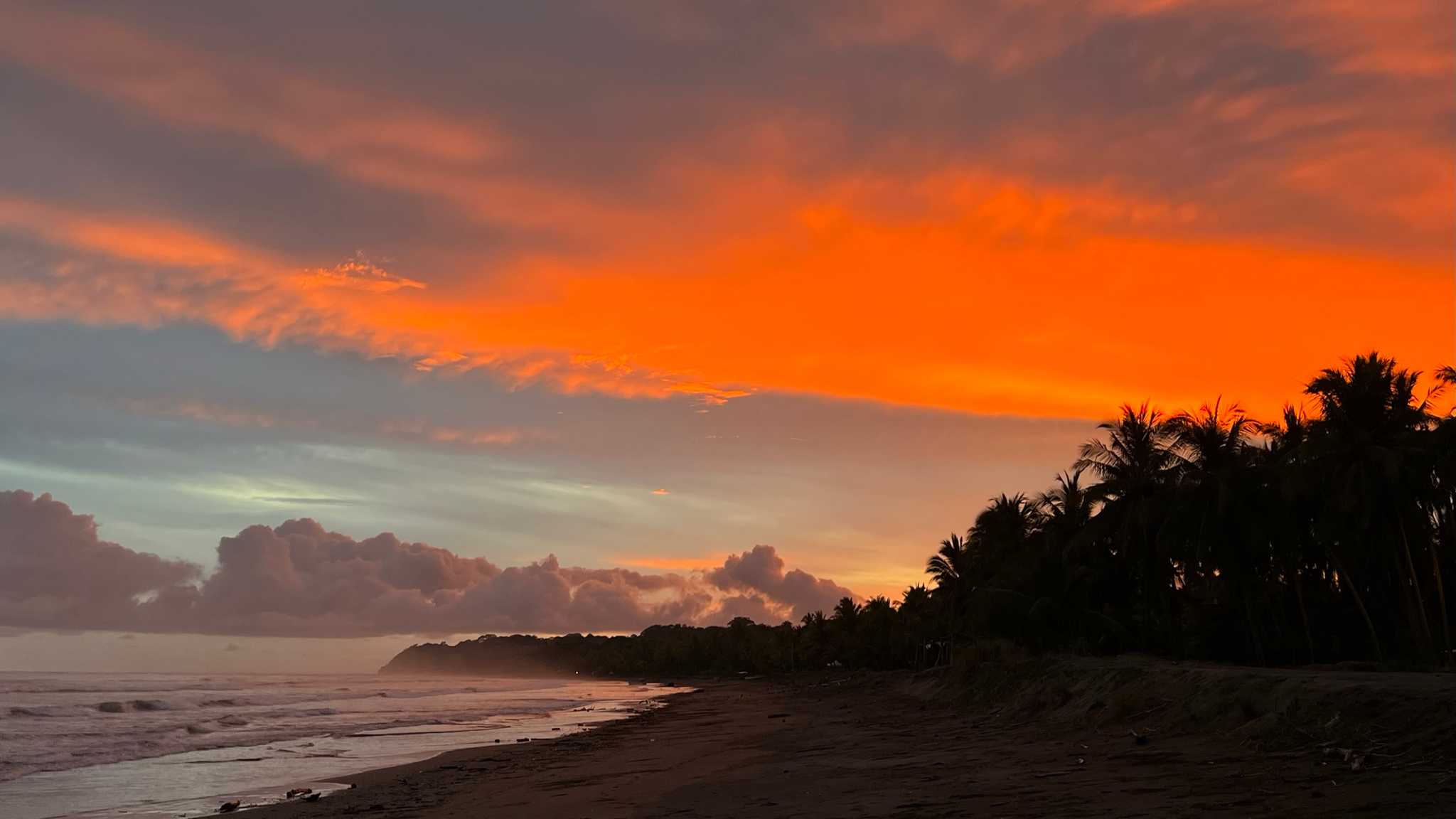 Coucher de soleil au Costa Rica